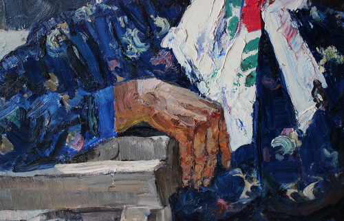 Портрет женщины в платке