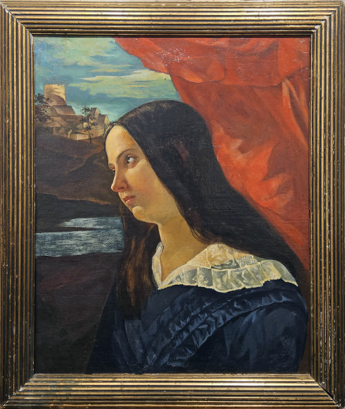 Портрет девушки в стиле Ренессанса