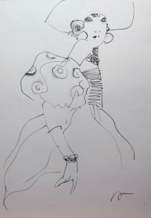 Портрет дамы в платье