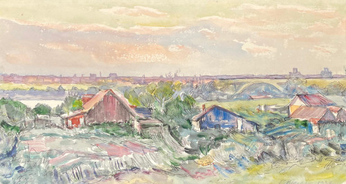 Деревня вечером