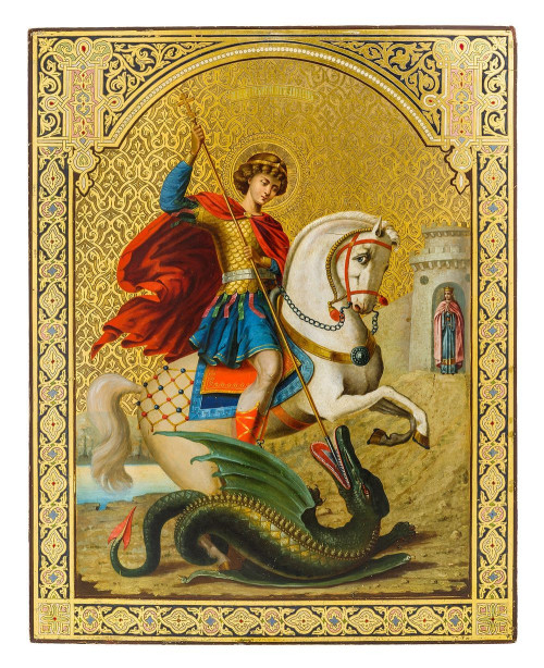 Икона «Чудо великомученика Георгия о змие»