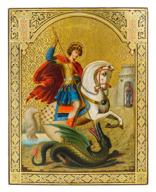 Икона «Чудо великомученика Георгия о змие»