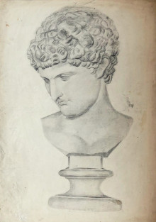 Голова статуи Антиноя из Капитолийского музея в Риме