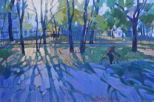 Золотая осень. Вечером