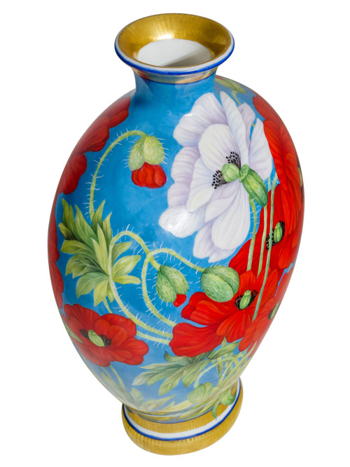 Ваза «Маки на голубом»