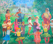 Детский праздник в узбекском детском саду