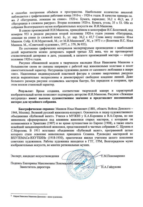 Лежащая натурщица