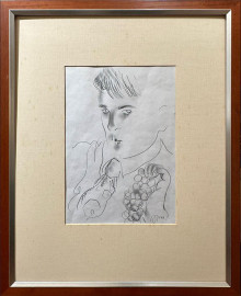 Мужчина с виноградом