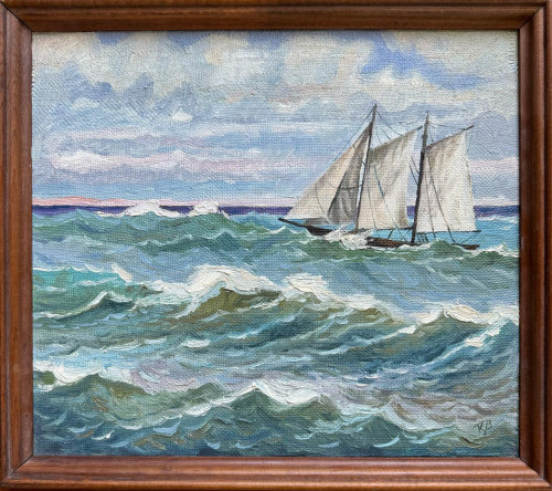 Парусник в море