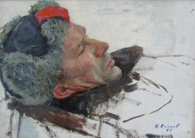 Раненый партизан (этюд к картине «Мать»)