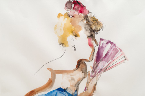 Балерина с веером