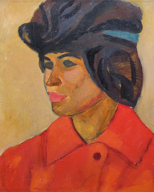 Женщина в красном