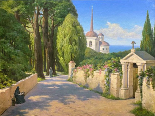 Южный город. У ворот монастыря
