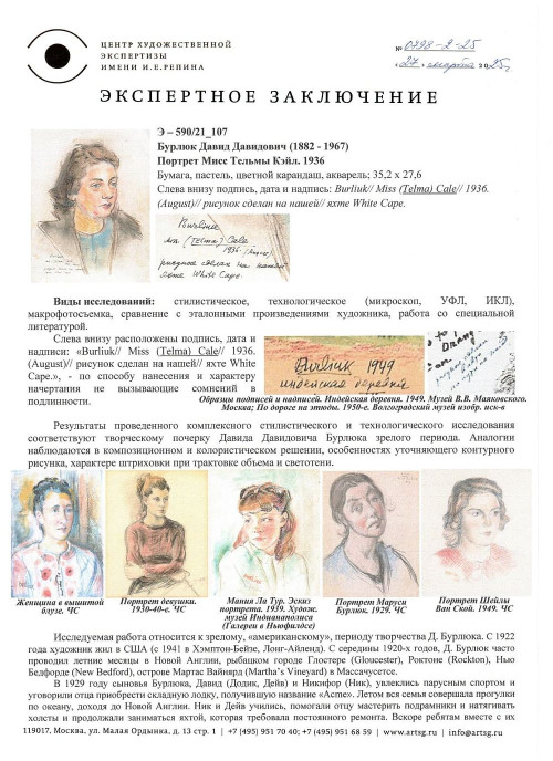 Портрет Мисс Тельмы Кэйл