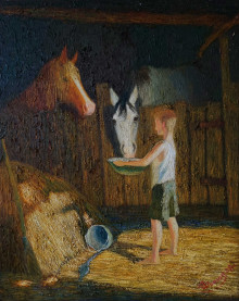 Мальчик с лошадьми