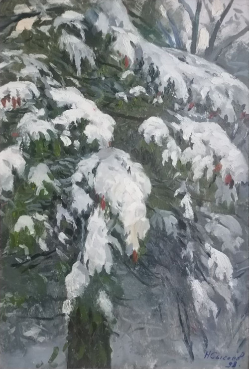 Заснеженная ель
