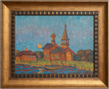 Кижи. Часовня в деревне Васильево