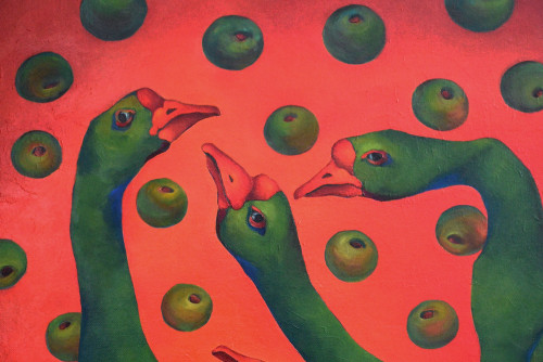 Гуси в яблоках