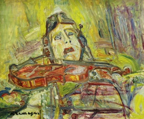 Натюрморт с маской и скрипкой
