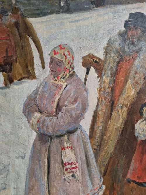 Семья (вариант картины С. Иванова)
