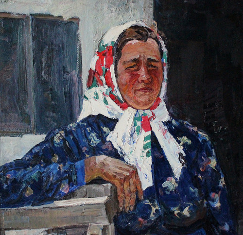 Портрет женщины в платке