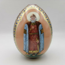 Пасхальное яйцо с изображением святого князя Михаила Тверского