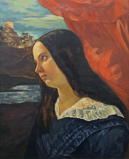 Портрет девушки в стиле Ренессанса