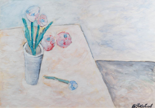 Тюльпаны и яблоки