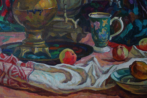 Натюрморт с самоварами