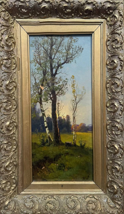 Пейзаж с деревьями