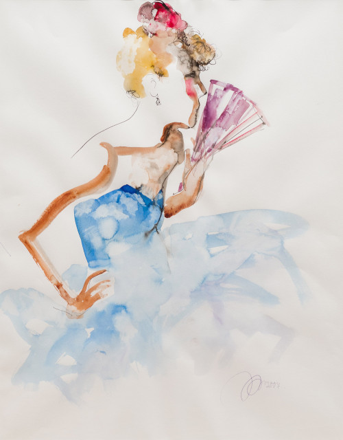 Балерина с веером