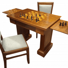 Шахматный стол-трансформер со стульями и набором фигур