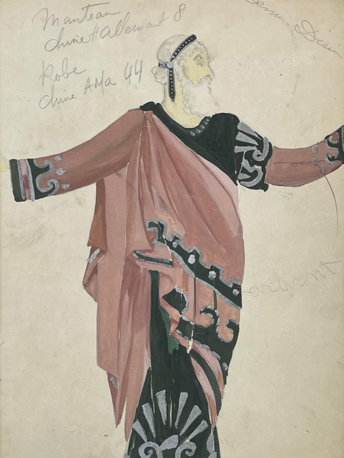 Грек в красном. Эскиз костюма