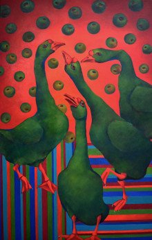 Гуси в яблоках