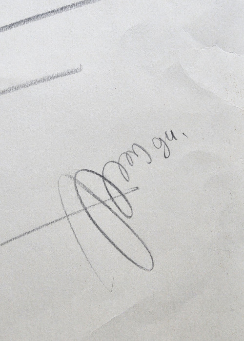 Юноша в шапочке. Дама с виноградом (двусторонняя работа)