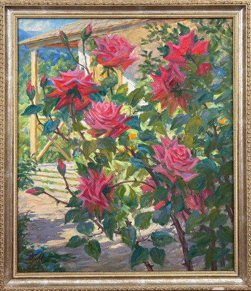 Розовый куст