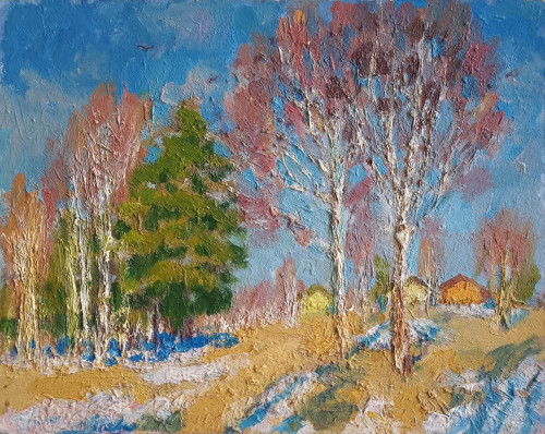 Пейзаж (С большой елью)