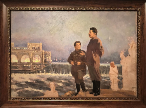 Сталин и Киров на Волховстрое