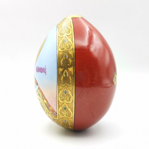 Пасхальное яйцо с изображением святого Николая Чудотворца