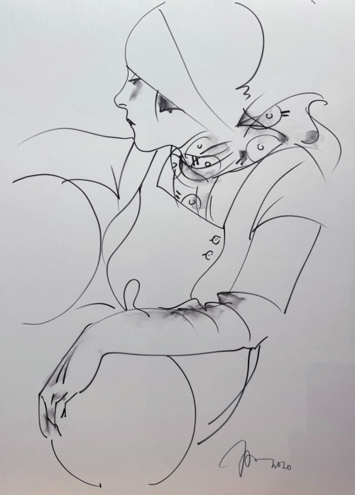 Портрет дамы в шляпке