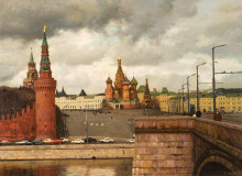 Москва. Вид на собор Василия Блаженного