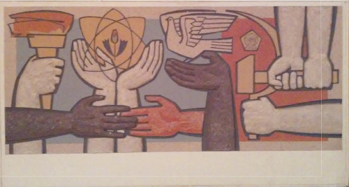 Эскиз фрески «Мир, труд, май»
