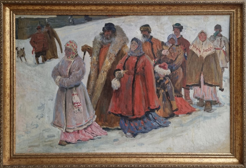 Семья (вариант картины С. Иванова)
