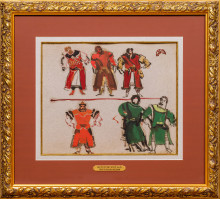 Эскиз мужских и женских театральных костюмов II