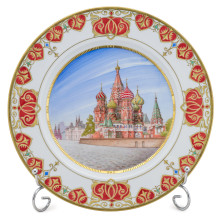 Декоративная авторская тарелка «Красная площадь»