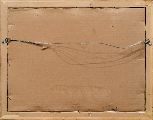 Эскиз декорации с камином