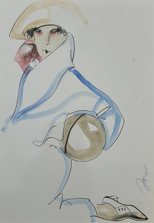 Дама в пальто