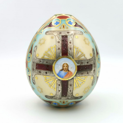 Пасхальное яйцо с изображением святого князя Александра Невского