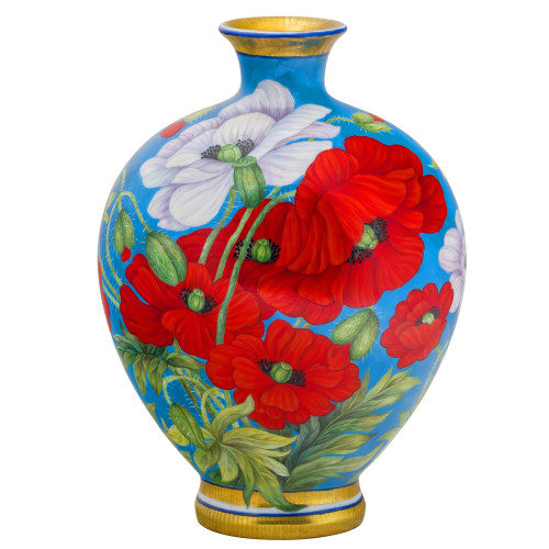 Ваза «Маки на голубом»
