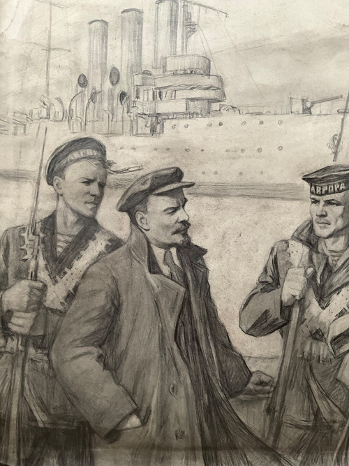 Ленин и моряки крейсера Аврора